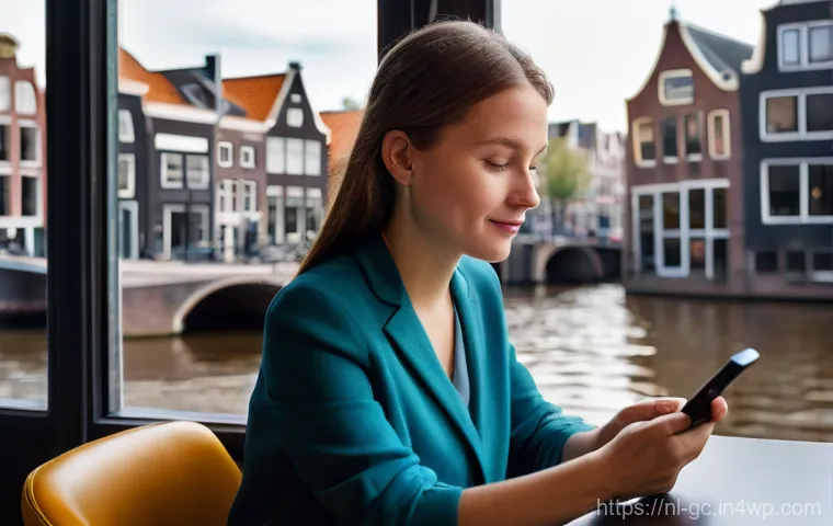 모바일 고객 지원 최적화 방법 - **Prompt:** A diverse young Dutch professional, casually dressed yet stylish, is comfortably seated ...